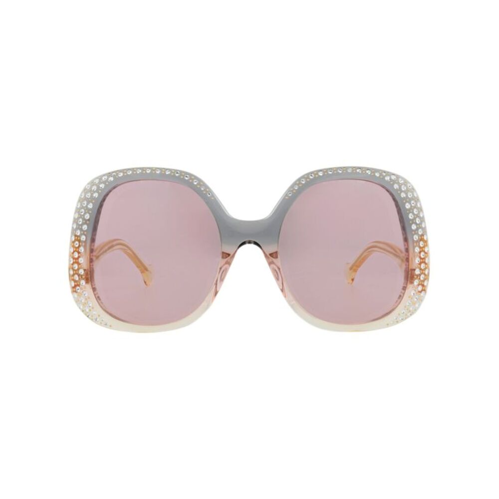 Gucci Round-Frame Acetate Sunglasses Multi Womens